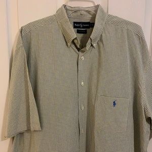 Ralph Lauren Polo short sleeved button down dress shirt